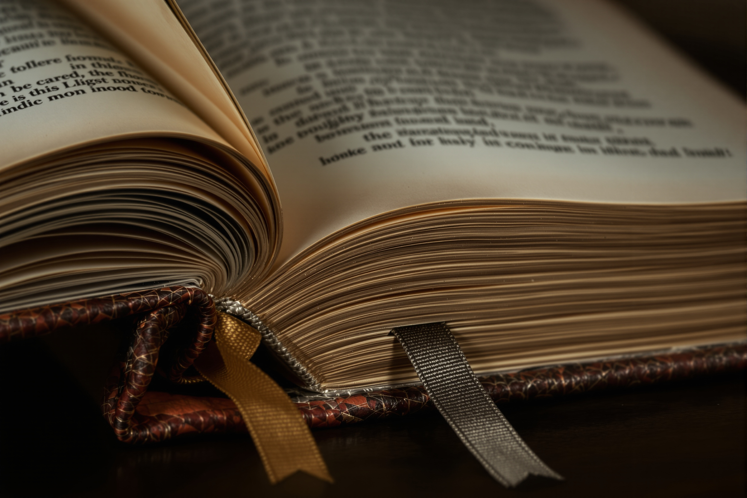 The anatomy of an antique book: spine bands, marbled endpapers and deckle edges